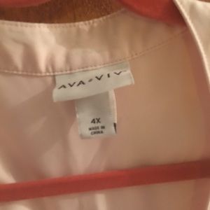 EUC Ava-Vic size 4 pale pink blouse